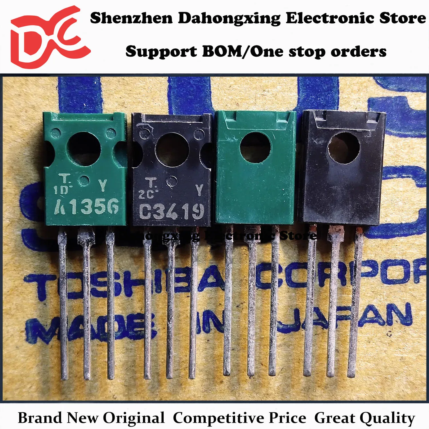 

New Original 10Pairs 2SA1356 A1356 + 2SC3419 C3419 TO-126 Audio Amplifier Transistor Electronic Components Great Quality
