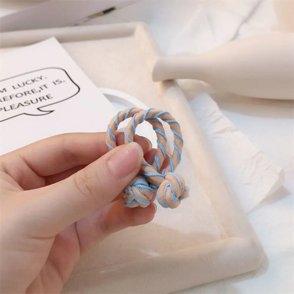 

Elegant High Elastic Chinese Knot Hair Rope Headdress Korean Style Candy Color Hair Tie Ponytail Holder Rubber Band Party