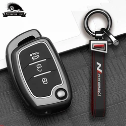 Alloy Car Key Case Key Chain for Hyundai Ix25 Ix35 I10 I20 Solaris Tucson Sonata Santa Fe Sport Elantra Creta Verna Accessories