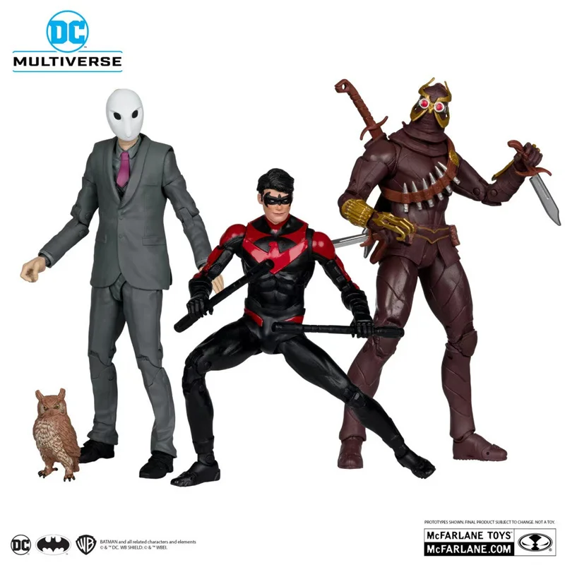 Mcfarlane Toys Talon & Nightwing & Owl Batman: Court of Owls Action Figure DC Multiverse 18cm Statue Ornament Digital Doll Model