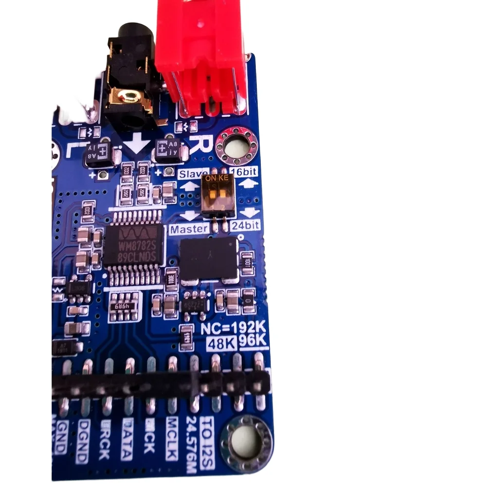 24-Bit I2S ADC Audio Capture Development Board for Audio Digitization with Master Slave Mode and Wide Sampling Rate Range