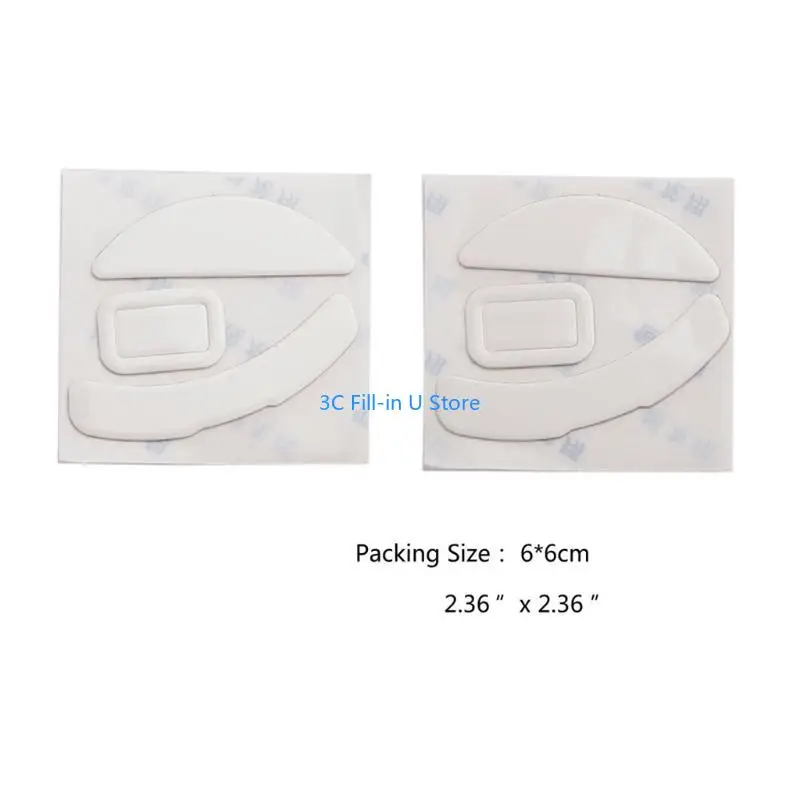 G8TA لـ Deathadder V2 Gaming Mouse Feet Mouse Mouse Skates White Mlides 2 حزم