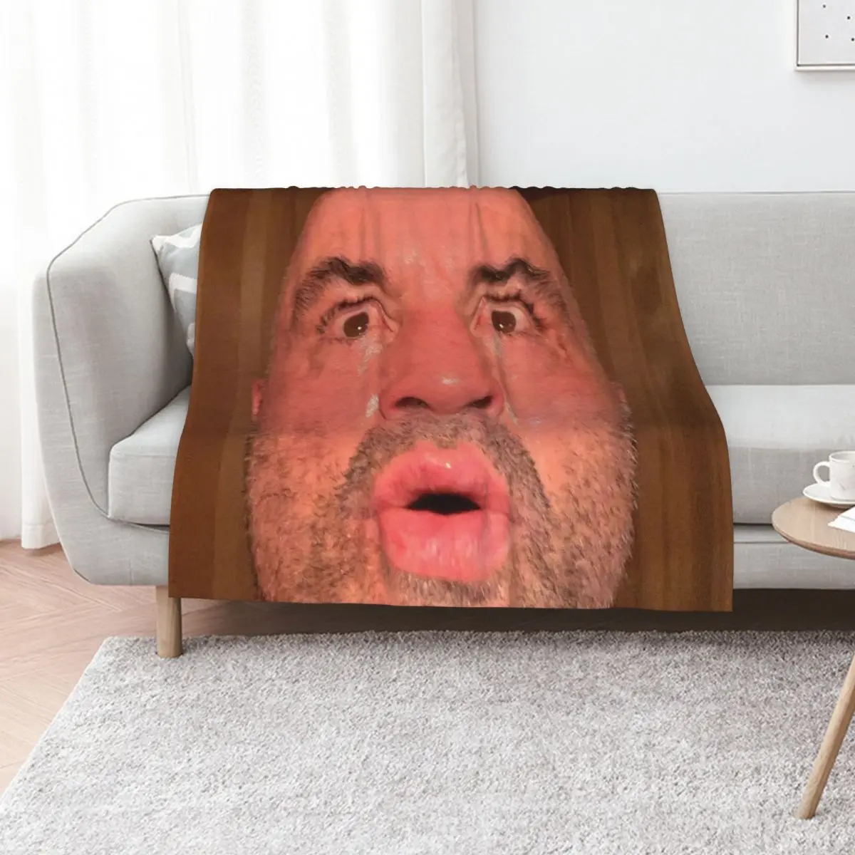 Joe Rogan Sauna Face Throw Blanket Blankets For Sofas funny gift christmas decoration Weighted Quilt Giant Sofa Blankets