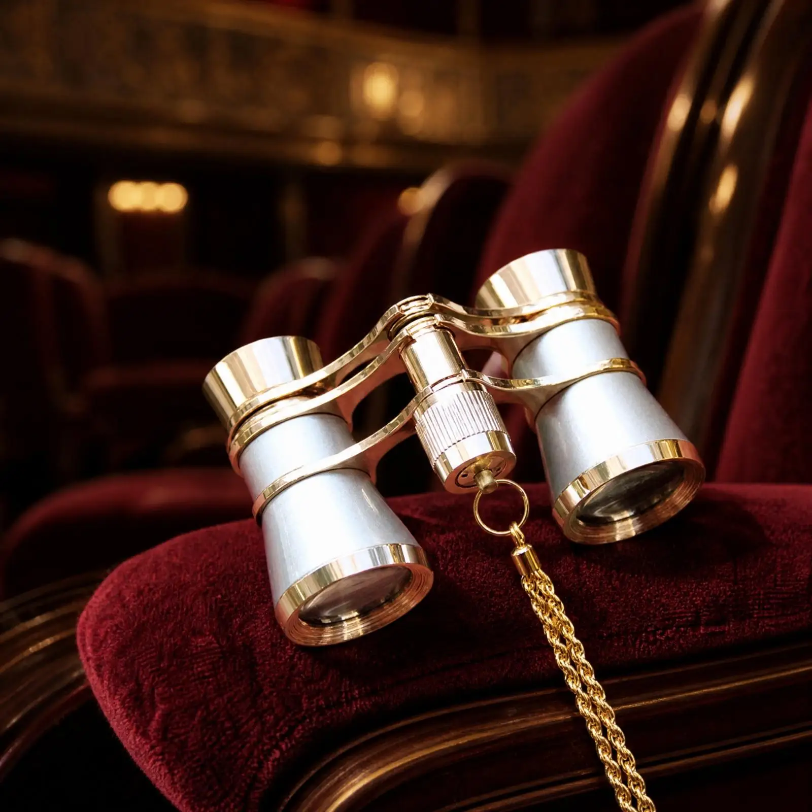 Compact Opera Binoculars 3x25 for Stage Performance Sightseeing Double Glasses with Central Focus