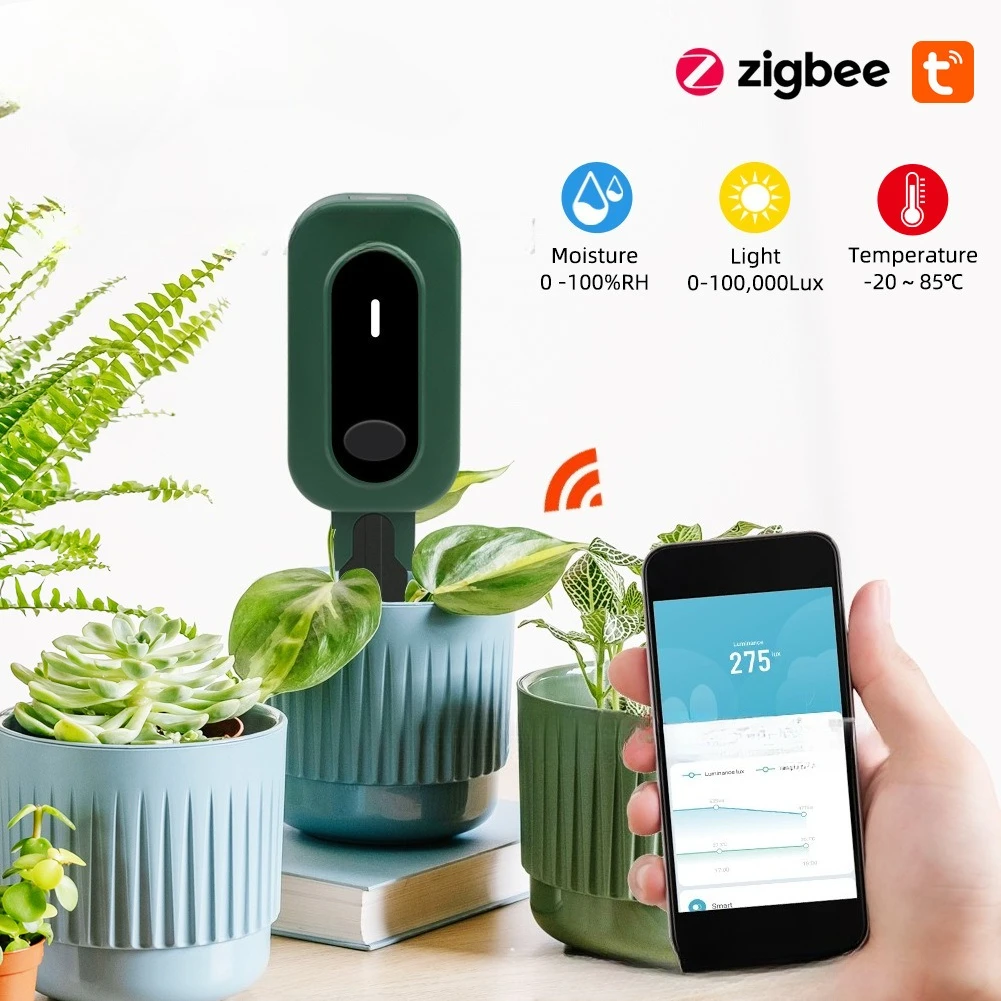 

Graffiti WiFi Connection Three-in-one Temperature and Humidity Illumination Soi Temperature and Humidity Detector