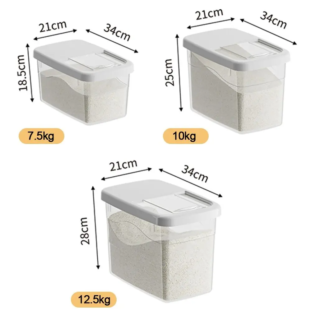 Creative Rice Bucket Tank Moisture-proof Sealed Rice Storage Box Insect-proof Cereal Grain Food Container Kitchen Accessories