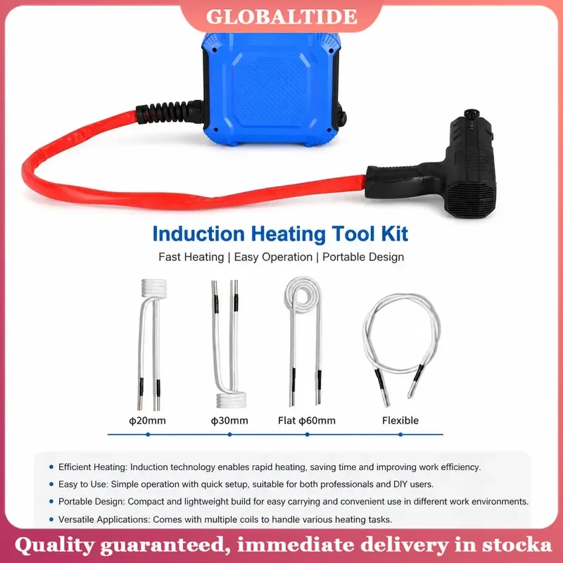 1800W Portable Magnetic Induction Heater Flameless Bolt Remover Tool for Car Repair DIY Circuit 110V 220V