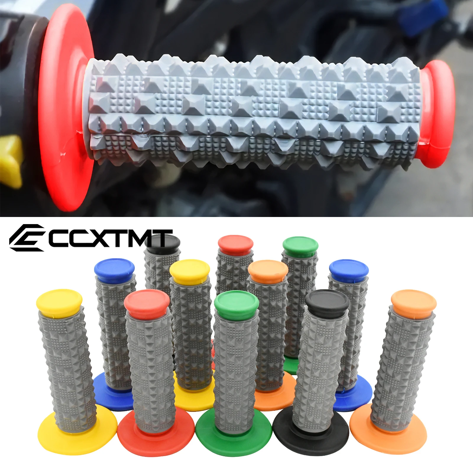 Motorcycle 22mm 7/8 " Handlebar Grip Large Particles Gel Brake Handle Rubber For KTM Honda Kawasaki Yamaha Suzuki Husqvarna ATV