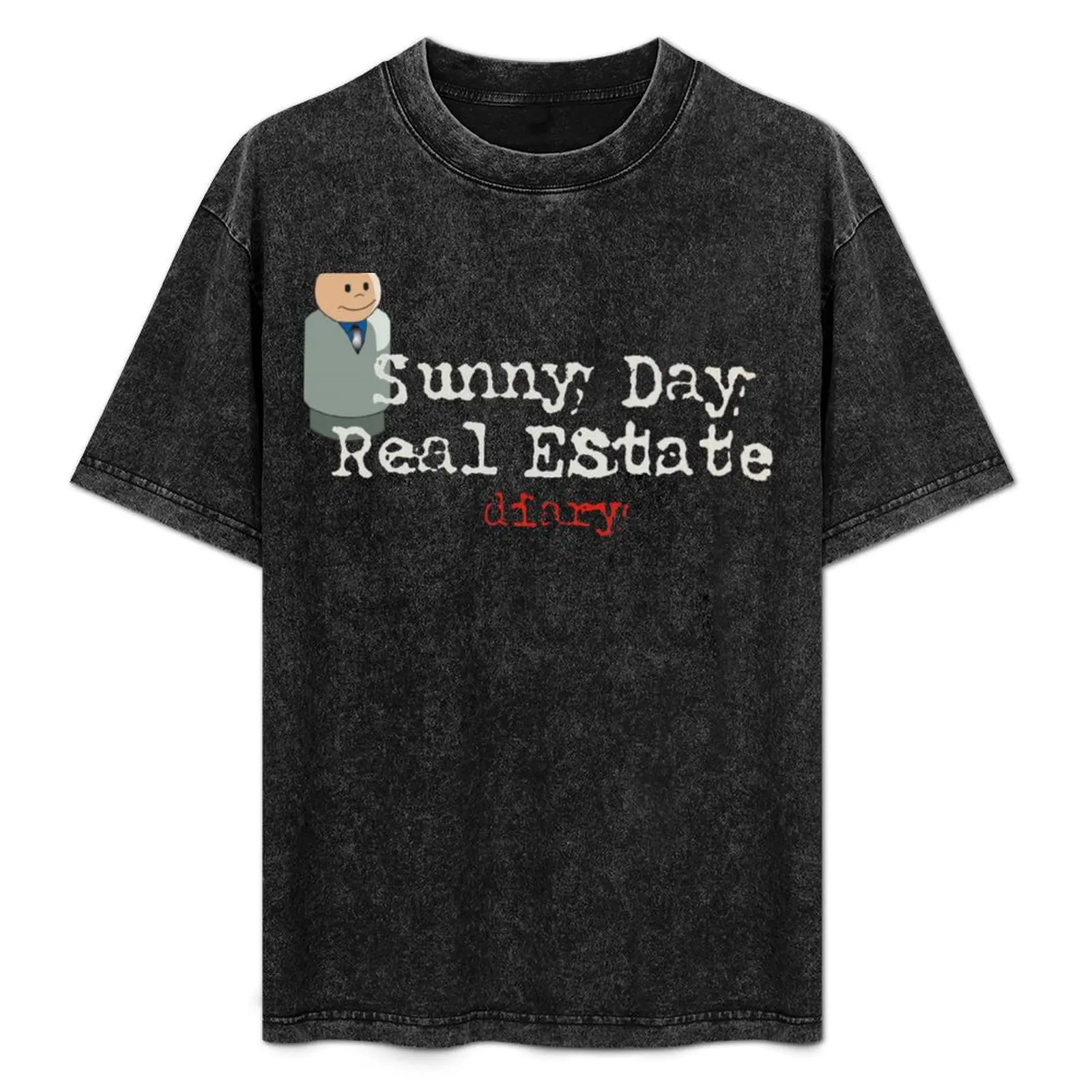 Camiseta Sunny Day Real Estate Diary w Little People, camiseta de manga corta de talla grande