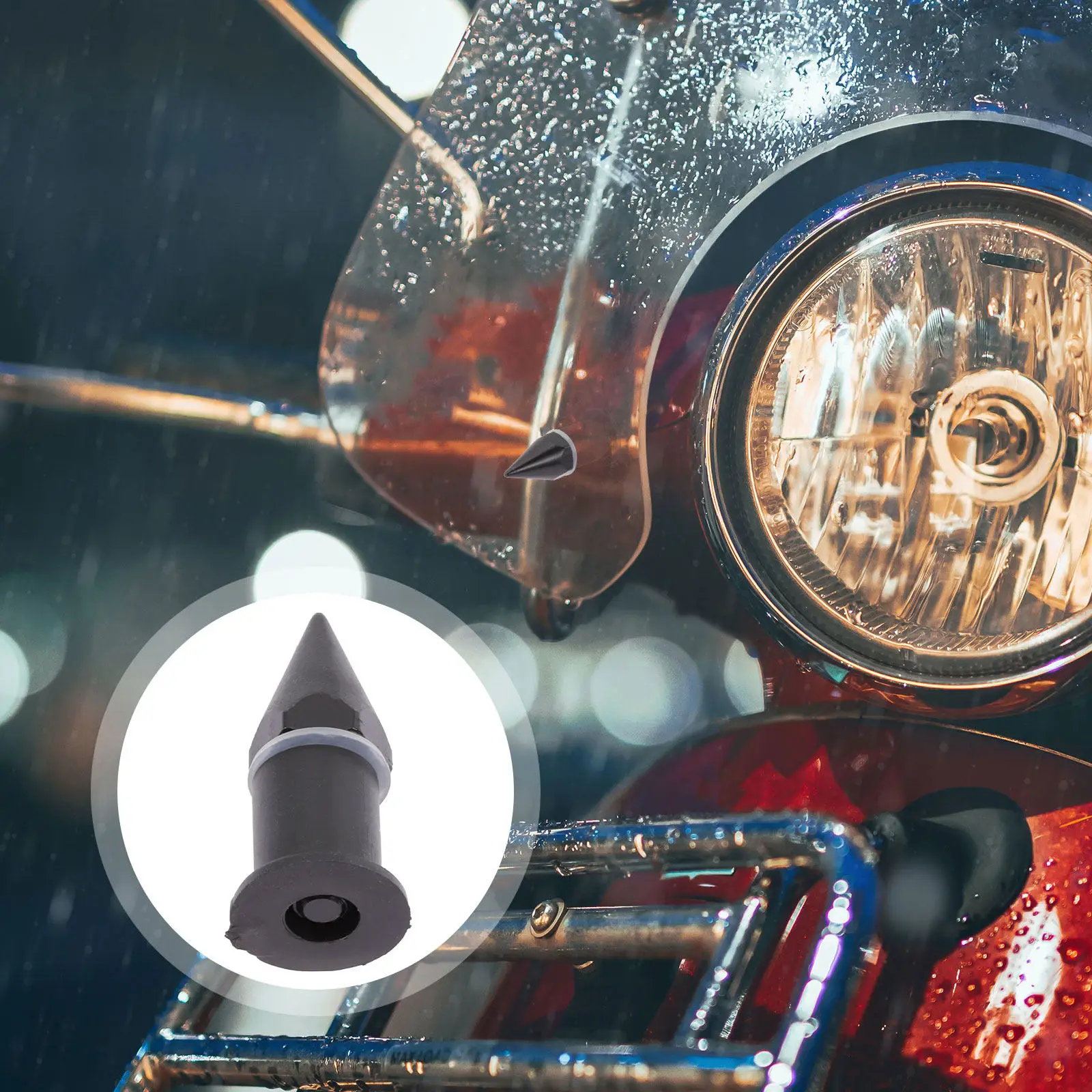 

10Pcs Motorcycle Windshield Bolts Aluminum Alloy Spike Style for Motorcycle Fairing Reinforcement Windshield Fasteners Scooter