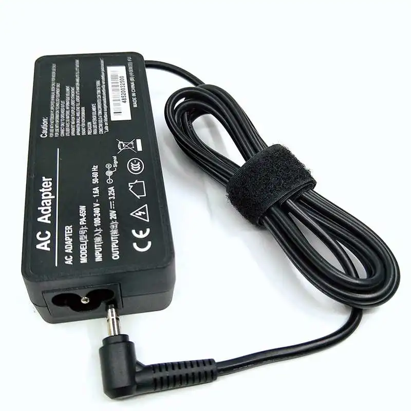 Cargador de ordenador portátil, adaptador de CA de 20V, 3.25A, 65W, 4,0x1,7mm para Lenovo IdeaPad 330s 320 100-15 B50-10 YOGA 710 510-14ISK Redmibook 14 13