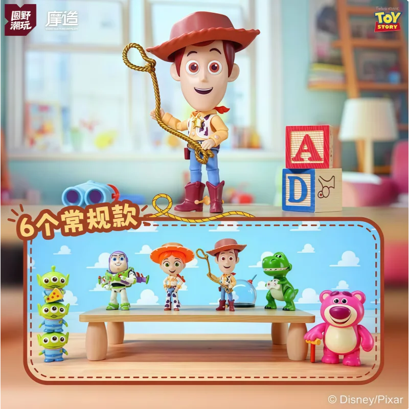 Original Toy Story Blind Box zusammengebaute Actionfigur, Sammelfigur, Schreibtisch-Deko, Geschenk für Sammler