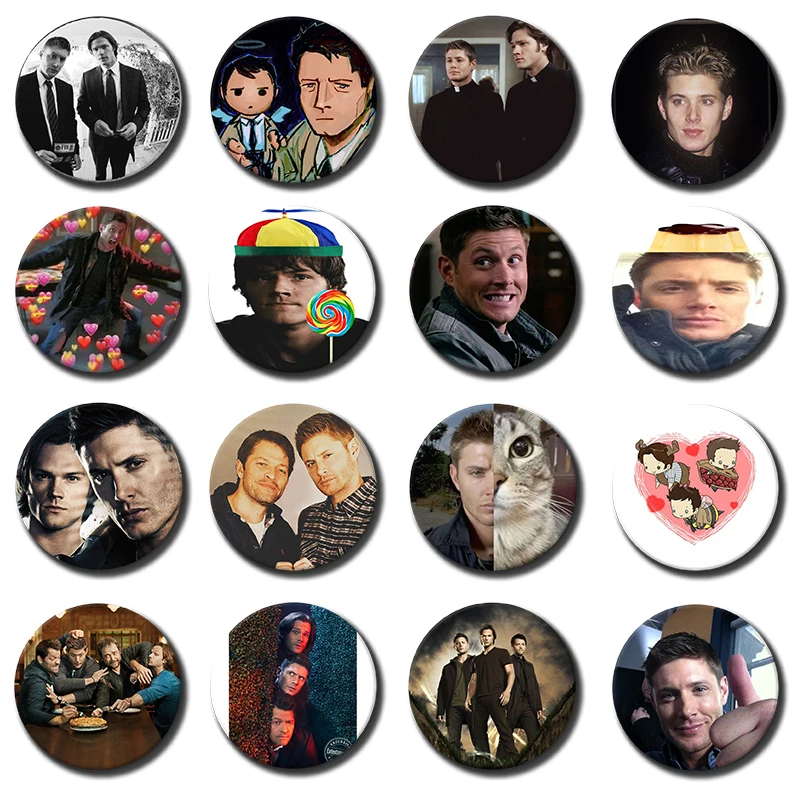 Movie S-Supernatural Soft Button Pin Dean Winchester Jensen Ackles Cute Meme Brooch Badge Bag Decor Jewelry Fans Collect Gifts