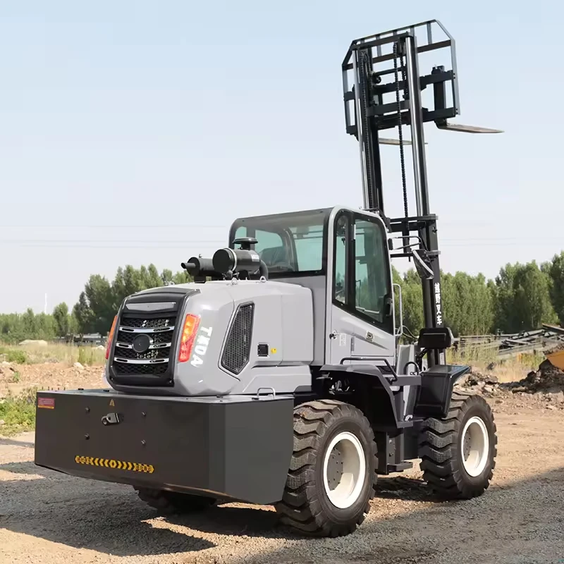 Reliable PTF Series 3 Ton 4WD  Forklift CE Certified Dual High-Low Speed Transmission 4M Lifting Height