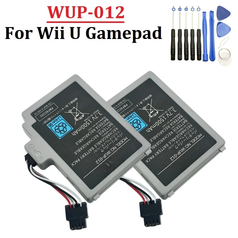 For Nintendo Wii U WUP-012 Gamepad Wireless Controller 3.7v 1500mAh WUP-010 WUP-012 Battery