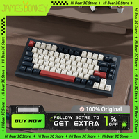 JamesDonkey A3 3.0 Mechanical Keyboard Multifunctional Knob Three Mode Gaming Keyboard RGB Hot Swap Gasket Pro 75% PC Gamer Mac