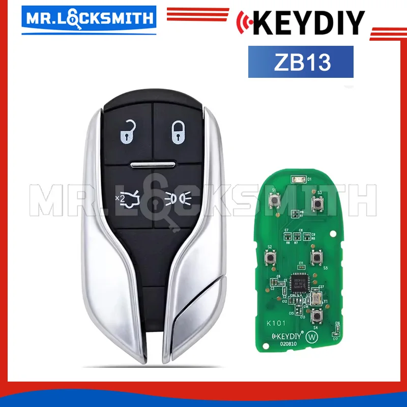 KEYDIY ZB13 Smart ZB Series KD Remotes Car Key Smart 4 Button Auto Accsesories for KD-X2 Programmer Tools For Maserati Style