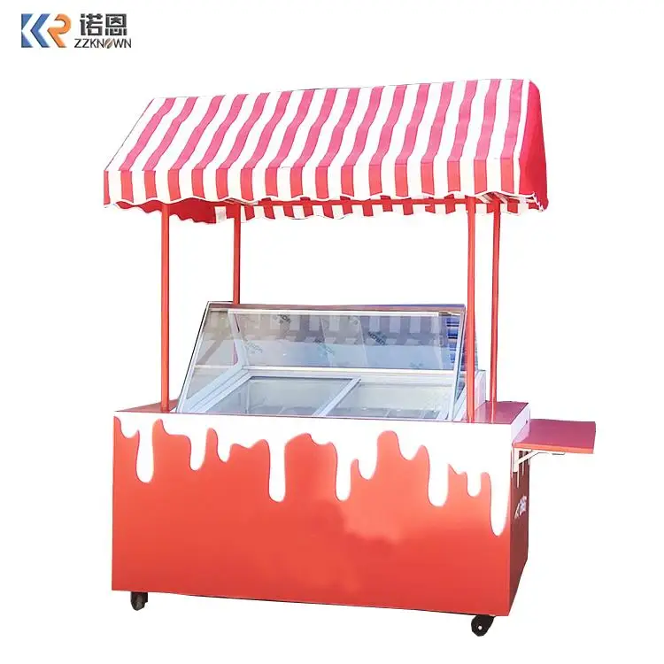 Commercial Snack Food truck/gelato Selling Juices And Ice Cream Cart For sale/ice Cream Kiosk Outdoor