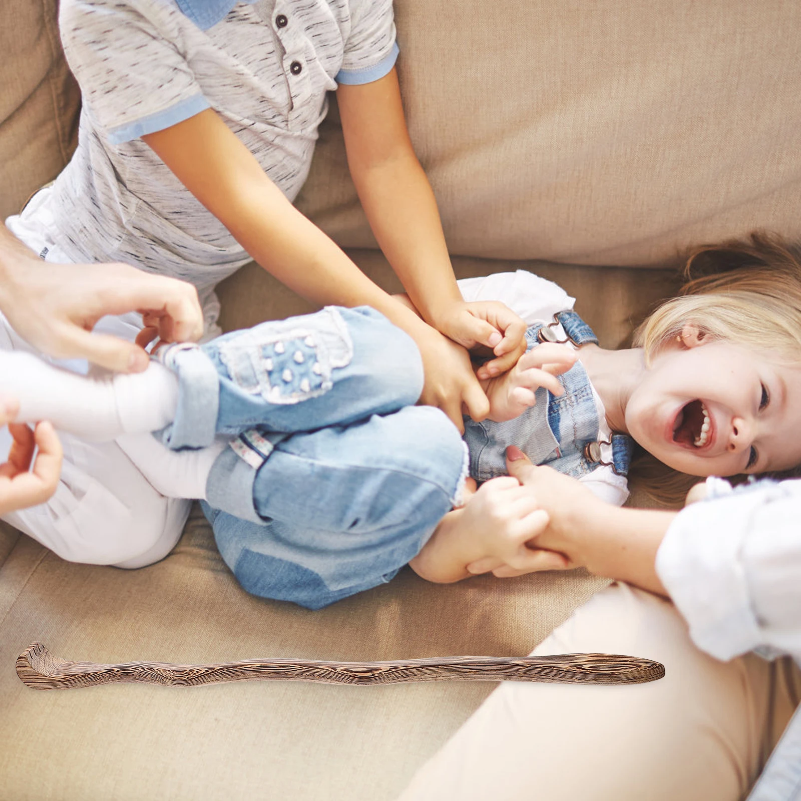 

1pcs Snake Shaped Wooden Back Scratcher Long Handle For Itch Relief Portable Body Massage Tool For Adults Elderly Stress Relief