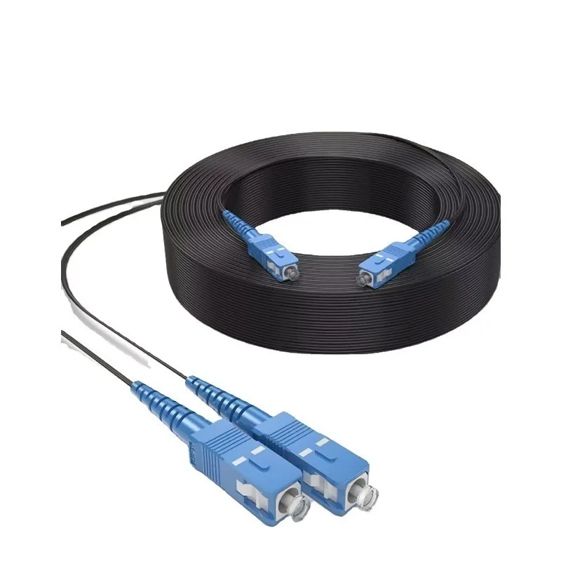 SC To SC Simplex Single Mode Fiber Optic Patch Cord Outdoor Drop Cable Jumper For FTTH Telecom Network Field Connection