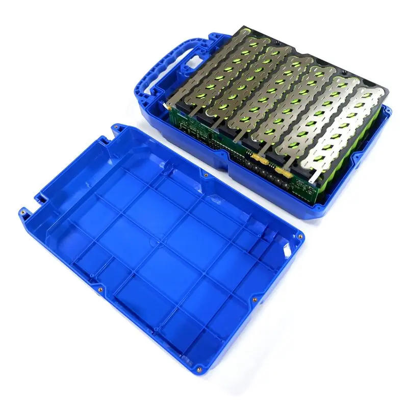 

Корпус для литиевых аккумуляторов 2025 года: трендовый дизайн, 13S 8P, держатель 18650, никелевая лента, защита для электромотоциклов, синий цвет