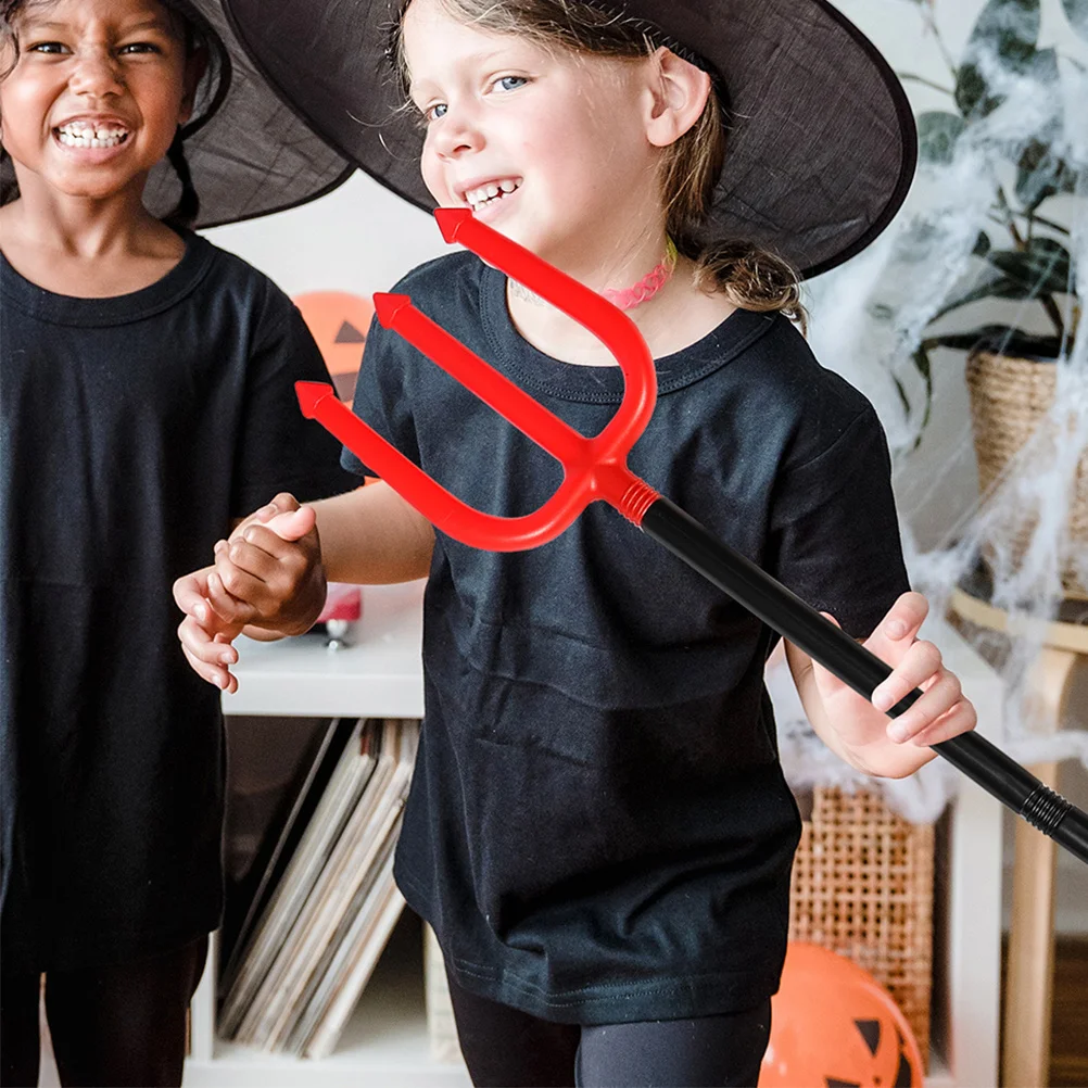 2 peças adereço de fantasia de demônio alça ajustável de 42,8 polegadas destacável acessório de festa de cosplay de Halloween para homens e mulheres