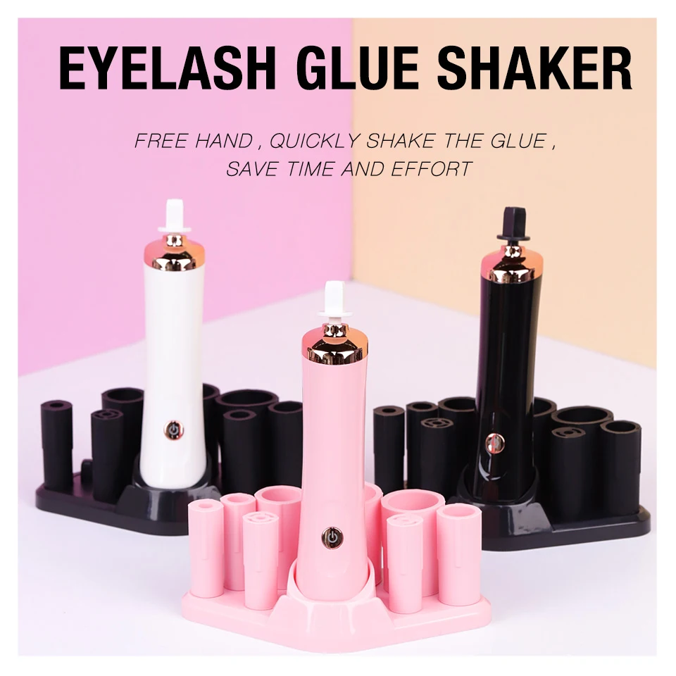 Usb Recharge Eyelash Glue Shaker Elektryczne urządzenie budzące Wodoodporne urządzenie do wytrząsania płynnego tuszu do tatuażu do paznokci