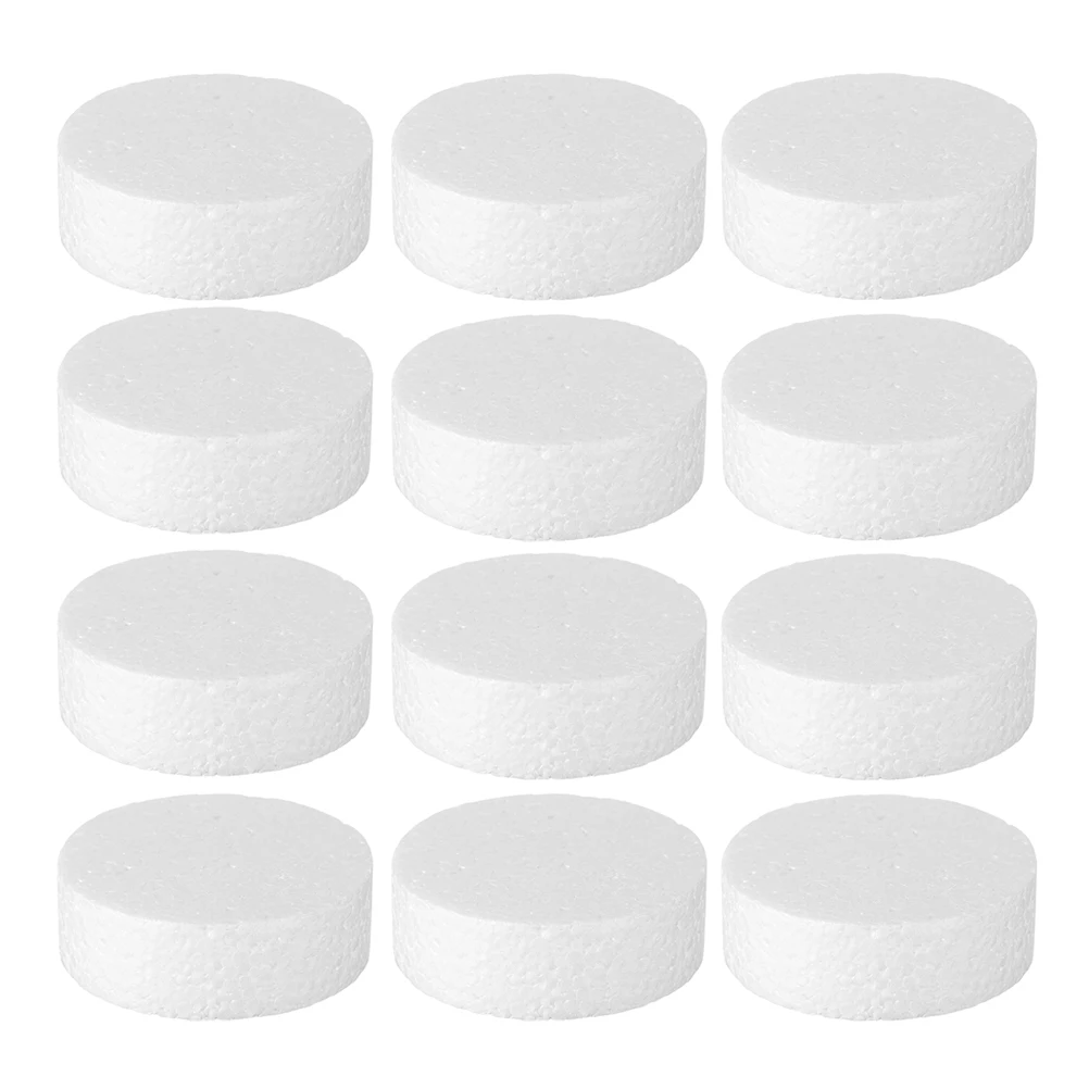 

20Pcs Foam Cylinders White Crafts Smooth Surface Ideal for Painting Sculpting DIY School Projects Decorations