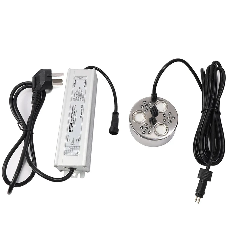 Factory Stainless Steel 12 Head Ultrasonic Atomizer Fogger Mist Maker for Aquarium Rockery Fountain Landscape Mushroom