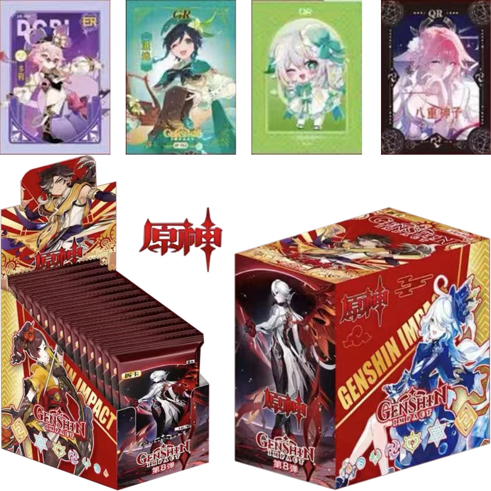 Wholesale 2024 New Genshin impact Card Anime TCG Collection Booster Box Rare SSR Table GiftNew Children Toys For Family