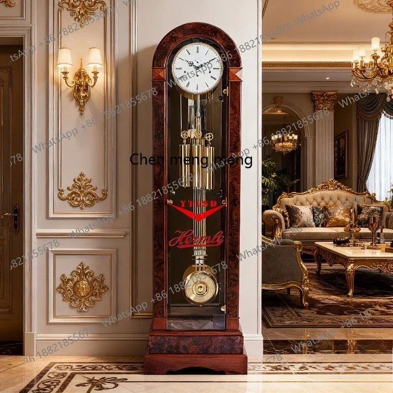 Living room floor clock high-end modern simple floor clock light luxury vertical luxury mechanical clock