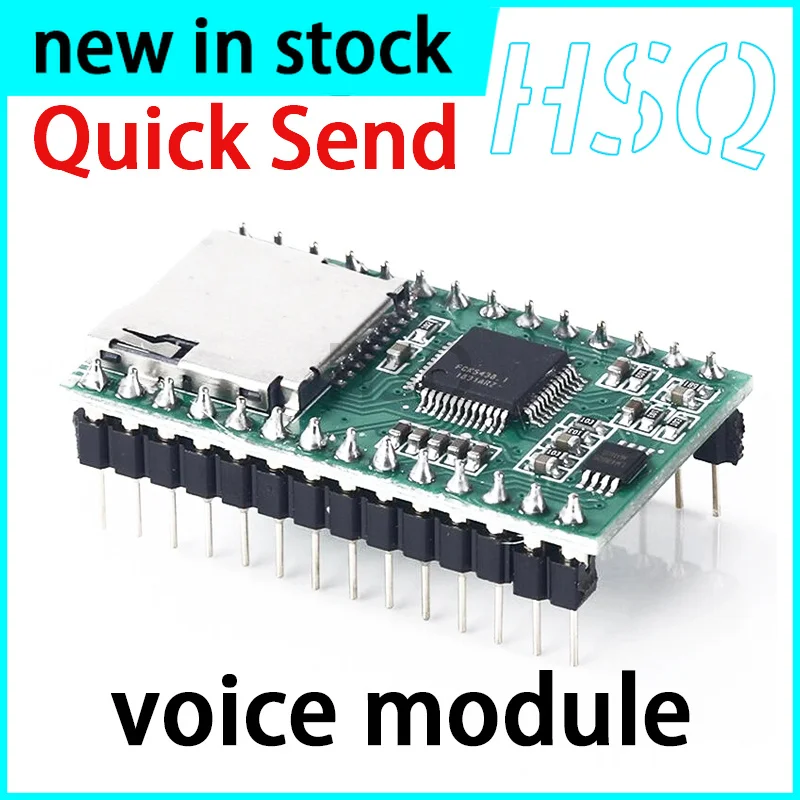 1PCS MP3 voice module YC800M02 with good sound quality, one click copy of WT5001M02 and WT2000M02 upgraded version in Stock