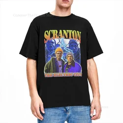 The Office TV Show Printed Men's T-Shirt Scranton The Electric City Tops Straight Outta High Quality Dunder Mifflin Dwight Tee