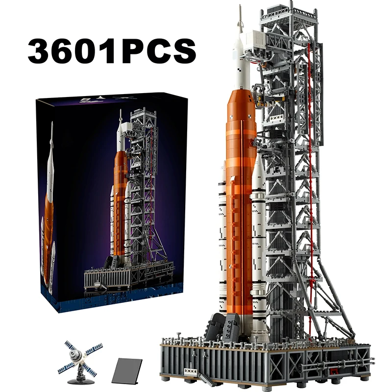 3601 pieces 10341 Artemis Space Launch System rocket building blocks creative technology toys