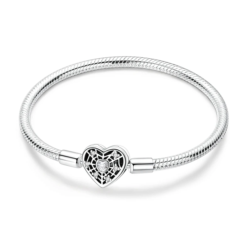 New Bracelet 925 Sterling Silver Love Spider Basic Chain Zircon Bracelet For Women Bracelet Birthday Anniversary Jewelry Gifts