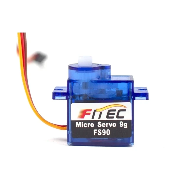 10 SZTUK Mini Serwo FS90 o Wielkości Sub-Mikro, Obciążenie 1,5 Kg, Zasięg Rotacji 180 Stopni, Mini Serwo Analogowe do Sterowania Zdalnego, Elektryczny Helikopter 450