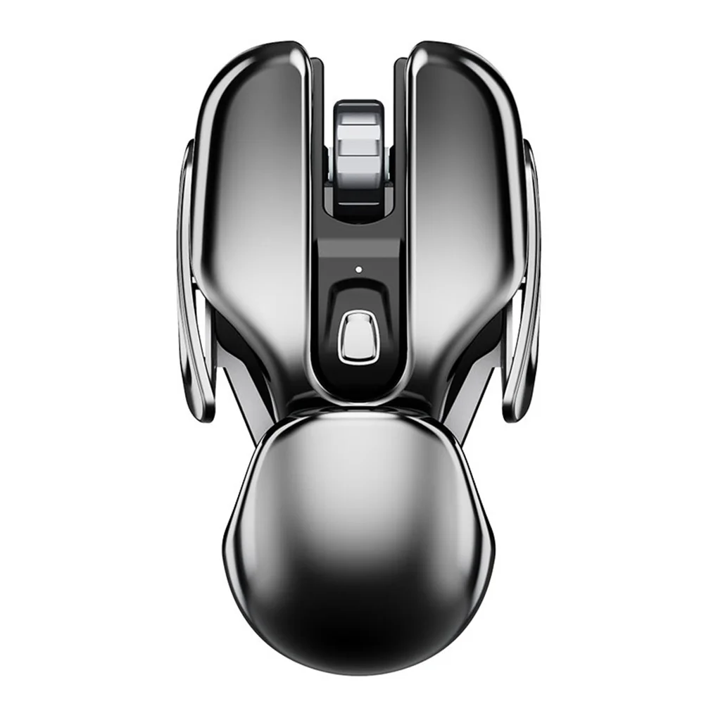 PX2 Metal 2.4G Wireless Mute 1600DPI Mouse 6 Buttons for PC Laptop Computer Gaming Office Home Aluminum Lightweight Mouse