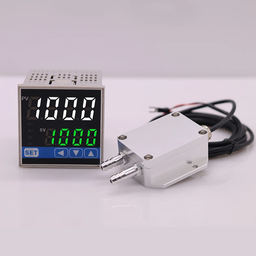 Digital Programmable Air Pressure Difference Controller with Low and High Alarm Micro Wind Pressure Differential Monitor