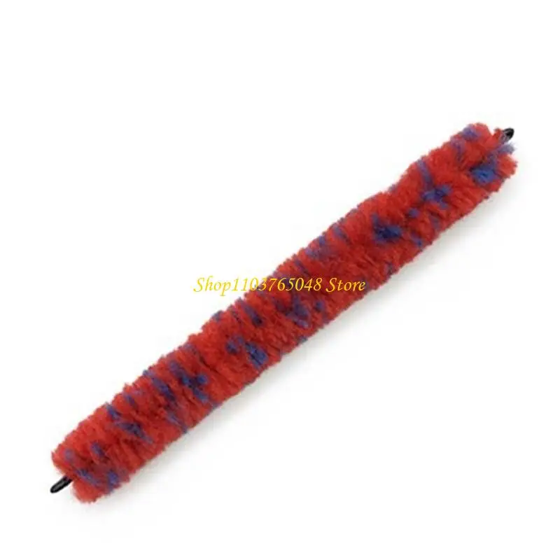 R53E Flexible Saxophone Neck Brush Built in Wire Bendable Nylon Texture for All Sax Types Easy Internal Cleaning Accessory