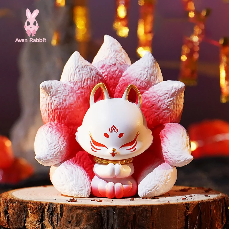 Ancient Nine Fox Fairy Series 2 Blind Box Toys Mystery Box Mistery Caja Misteriosa Caixa Figure Kawaii Model Girls Birthday Gift