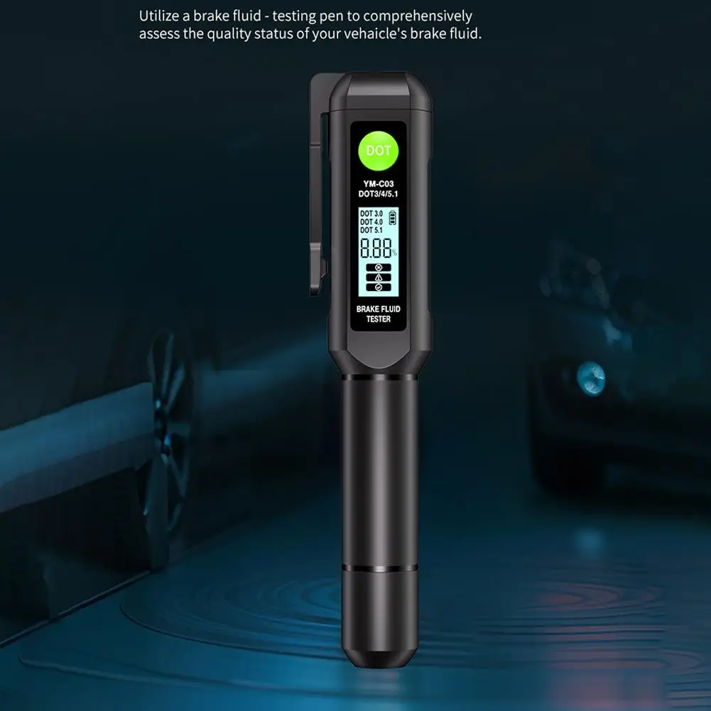 

Brake Fluid Tester Oil Tester Auto Brake Liquid Oil Mini Probe With Auto Sound Metal Products Tester Tool Z2M1