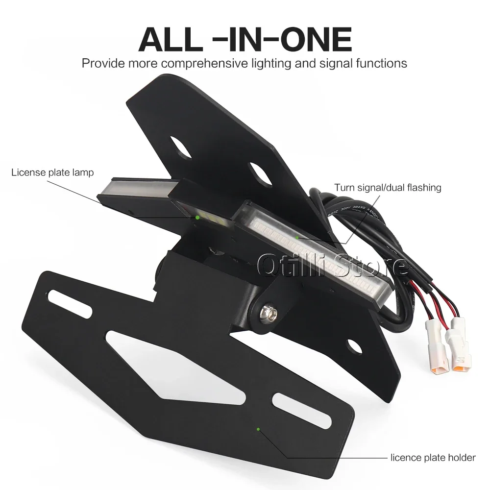 Motorcycle Accessories License Plate Holder Fender Eliminator Registration Bracket For Ducati SuperSport 939 Monster 797 821