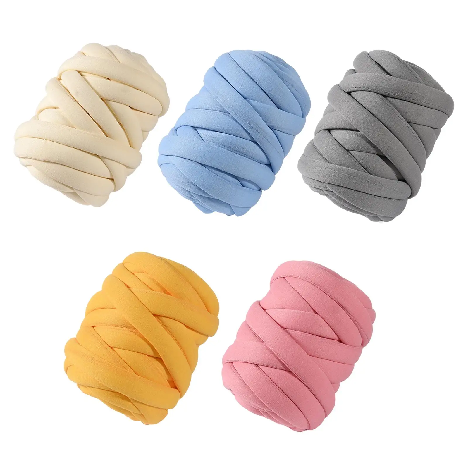 250G/0.55lbs Chunky Yarn Tube Yarn for Braided Knot DIY Throw Bed
