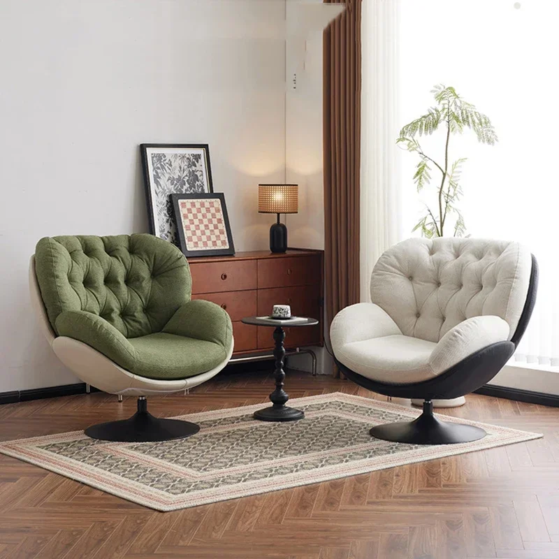 

Single Simple Modern Chair Recliner Leisure Balcony Designer Lazy Chair Relaxing Swivel Sedie Da Soggiorno Nordic Furniture