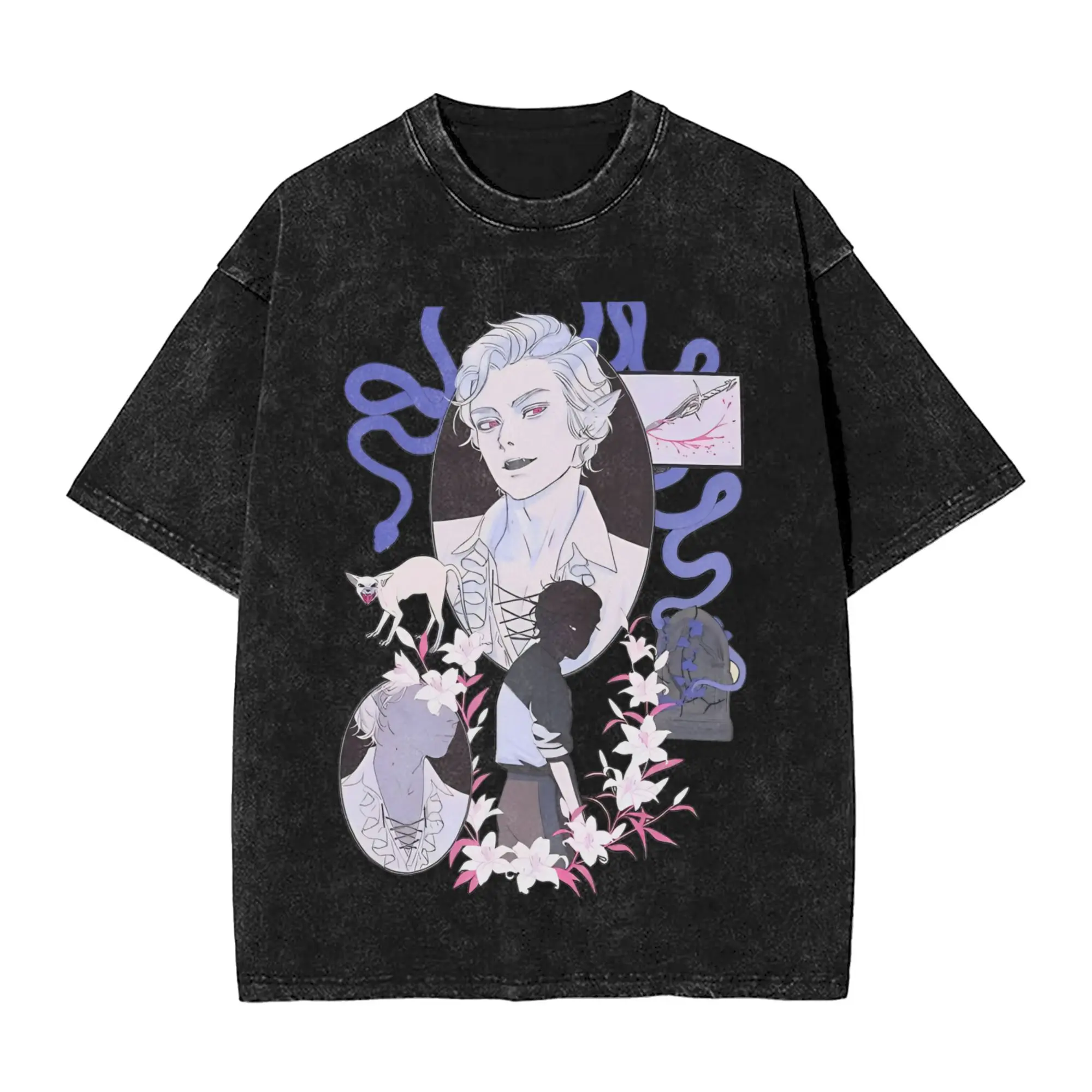 

2025 Astarion Vampire BG3 T-Shirt Baldurs Gate 3 Fan Gamer T Shirts Short-Sleeve Tops Summer Cotton O Neck Top Tees