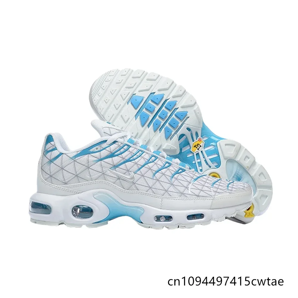 

Nike Original Air Max Plus повседневные удобные износостойкие дышащие универсальные винтажные спортивные кроссовки детские синие полоски