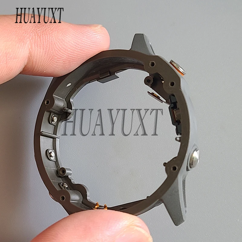 Original For Garmin Fenix 6 Fenix 6 PRO Back Cover Housing Middle Plastic Frame With Button Smart Motion Replacement Parts