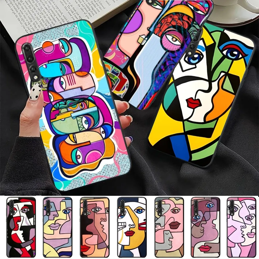 Picasso abstract Art Phone Case For Huawei P 8 9 10 20 30 40 50 Pro Lite Psmart Honor 10 lite 70 Mate 20lite