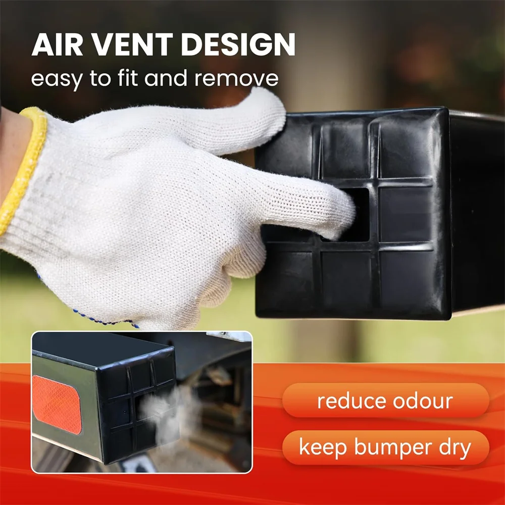 قطعتان من غطاء نهاية المصد مقاس 4 بوصة لـ RV سهل التركيب والإزالة