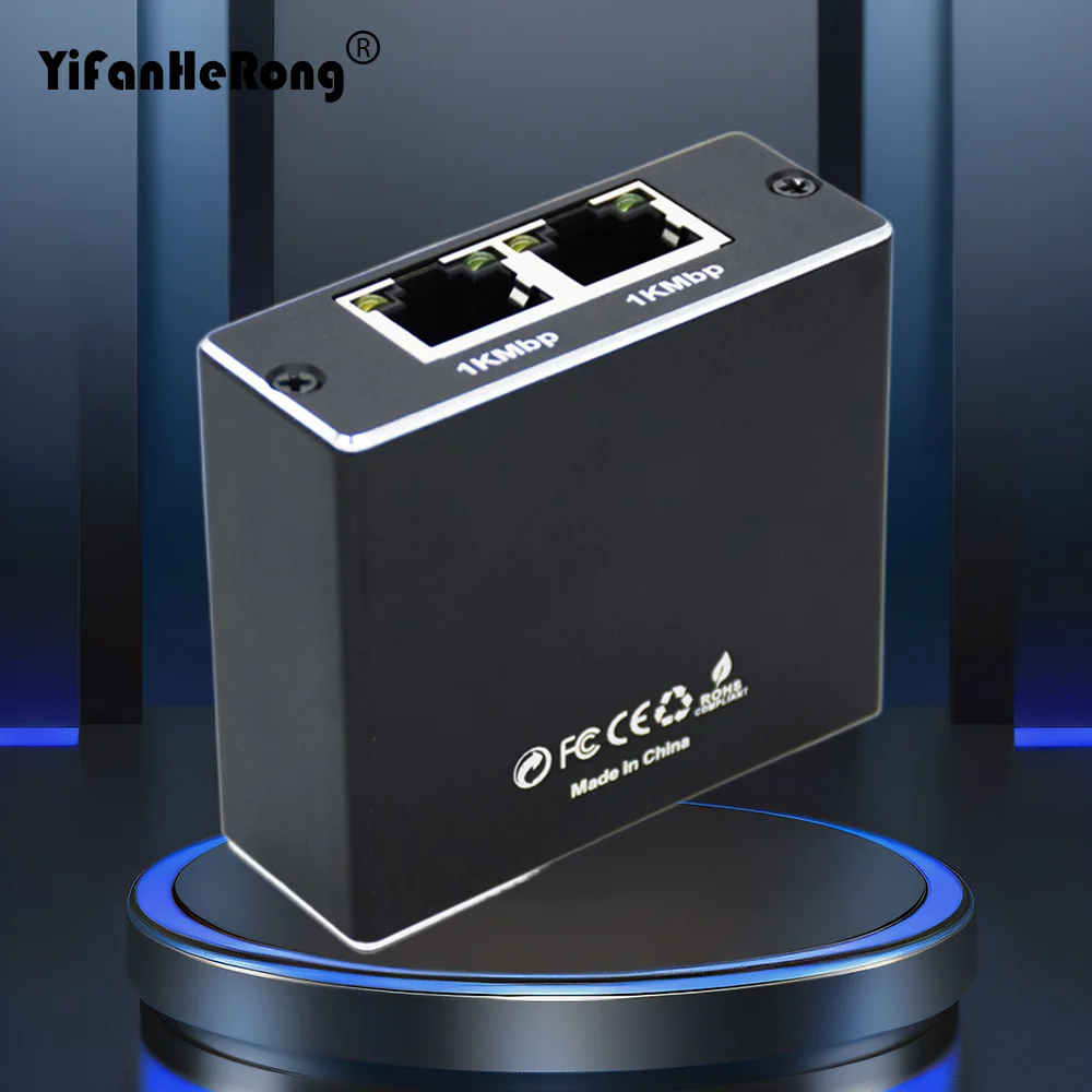 1000Mbps RJ45 Splitter 1 To 2/3/4 Adapter Network Splitter Cable Extender Gigabit LAN Connector for PC Laptop TV Router Switch